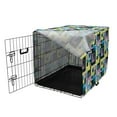 thumbnail image 3 of Abstract Dog Crate Cover, Modern Pattern of Geometric Shapes Streaks Digital Colorful Art Squares, Easy to Use Pet Kennel Cover Small Dogs Puppies Kittens, 7 Sizes, Multicolor, by Ambesonne, 3 of 6