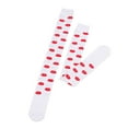 thumbnail image 4 of Baqcunre Valentine's Day Over Knee Socks Lip Heart Pattern Thigh High Socks for Women Schoolgirl Opaque Stockings, 1 Pair of Socks E One Size, 4 of 9