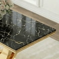 thumbnail image 6 of 70.08" Modern Faux Marble Dining Table, Rectangular Luxury Gold Double U-Shaped Stainless Steel Legs for Kitchen, Dining Room, 6 of 7