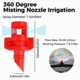 thumbnail image 4 of 200 Piezas de Riego con Boquilla de Nebulización de 360 Grados, Rociador de Aspersores para de Riego de Jardín, Rociador Que Automatiza los Goteros, 4 of 6