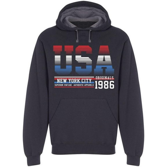 Usa Originals, Vintage 1986 Hoodie Men -Image by Shutterstock, Male Small