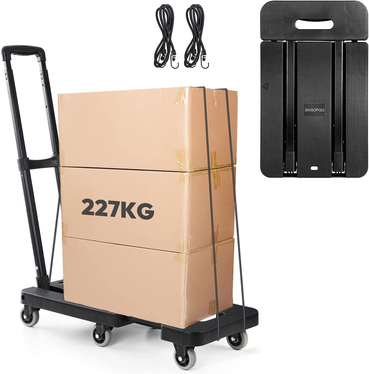 Capacity Moving Portable Extendable Milwaukee Fold-up Hand Truck Dolly 150 lb 