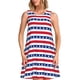 thumbnail image 1 of Fotbe Stars And Stripes Vestido de Verano sin Mangas para Mujer – Vestido Midi Línea A, Estilo Camiseta Floral, Vestido Playero Casual y Fluido, 1 of 7