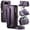 Purple, variant on For Google Pixel 11 Pro Case Crossbody Wallet PU Leather Magnetic Flip Folio Wristlet Shoulder Strap 3-in-1 Crossbody Phone Case with Card Slots Zipper Pocket for Women Men,Green
