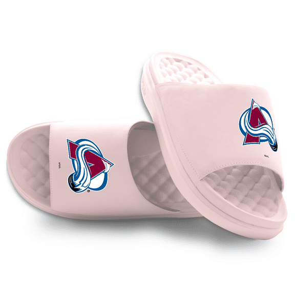 Unisex ISlide Pink Colorado Avalanche Primary Motive Slide Sandals