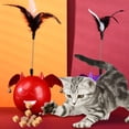 thumbnail image 4 of Pet Supplies Little Devil Shape Halloween Smarter Playing Treat Ball Slow Feeding Toys Tumbler Feeder Food Leakage RED, 4 of 8