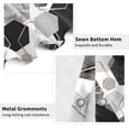 thumbnail image 2 of Grey Shower Curtain, Dark Grey Abstract Geometric Modern Grid Pattern Minimalist Bath Curtains Waterproof Fabric with Hooks for Home Decor, 72Wx78H, 2 of 6