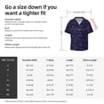 thumbnail image 5 of Lsque Stars And Gradient Colorful Snowflakes print Men's Cuban Collar Short Sleeve Shirt Summer Beachwear Casual Button Down Fashionable Vacation Leisure Shirt-Medium, 5 of 7