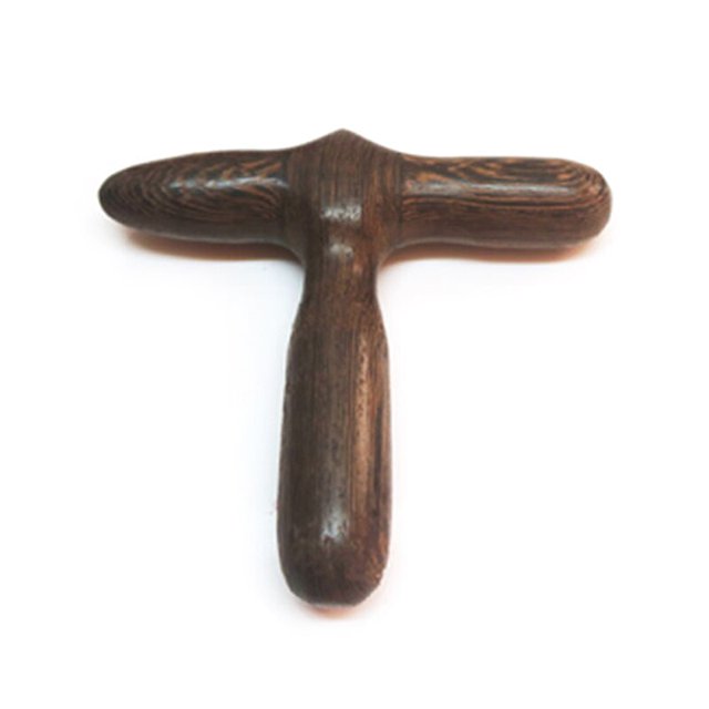 1 Uds palo de masaje de acupuntura de madera maciza reflexología de pies de madera Shiatsu masajeador tailandés terapia de acupuntura herramientas de relajación Gao Jinjia LED