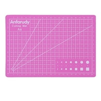 A5 Pvc Plotter Cutting Pad Pink, A5 Art Self Healing Pvc Cutting Mat Double Sided Gridded Rotary for Craft Fabric
