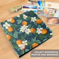thumbnail image 4 of FORMRS 3 Ring Photo Album 4"x6" Self Adhesive Large Capacity PU Leather Cover, Orange Fruit, 4 of 8