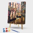 thumbnail image 1 of Cuadros Decorativos Lienzo dibujo pintado a mano pintura al óleo DIY por números Kit río de la ciudad Tmvgtek embutido en tela, 1 of 9