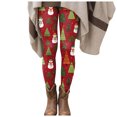 thumbnail image 4 of mgoYE Christmas Leggings for Women Workout High Waisted Stretchy Soft Holiday Patterned Tights Workout Yoga Pants Women's Leggings L, 4 of 6