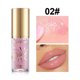 thumbnail image 1 of Brillo de labios Metallic Diamond Shimmer 4 ml - Aceite labial nacarado de cabeza de pincel grande con purpurina fina - Glaseado de labios hidratante no pegajoso de larga duración para maquillaje de, 1 of 4