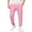 Pink, variant on HAOTAGS Fleece-Lined Sweatpants for Boys & Girls Elastic Waist with Functional Side Pockets, Warm & Stretchy Joggers Gray Size 3T