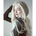 thumbnail image 4 of HellobyeWomen Natural White Long Curly Wig Synthetic Wavy Hair Full Front Heat Wig, 4 of 5