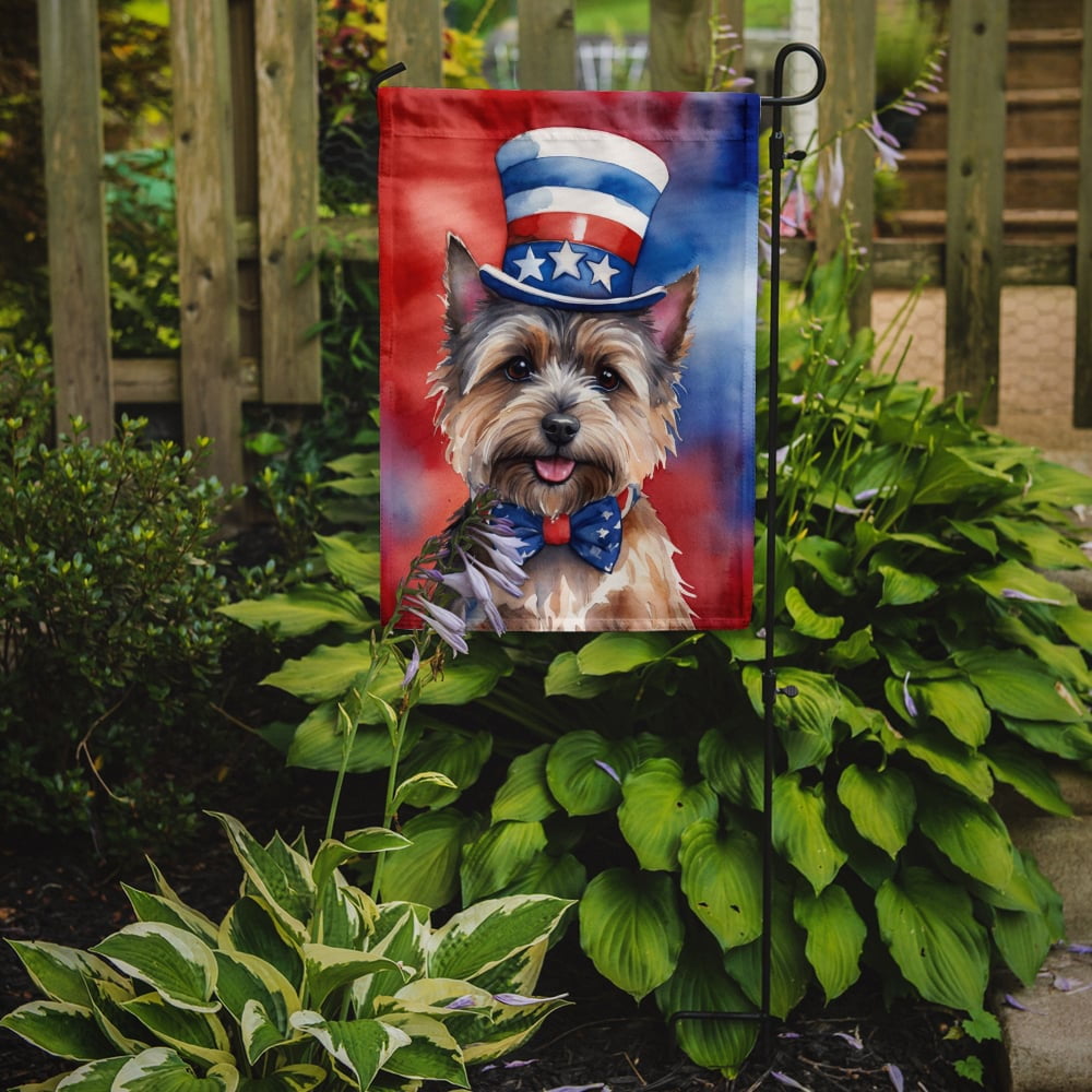 Cairn Terrier Patriotic Garden Flag 11.25 in x 15.5 in