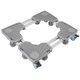 thumbnail image 3 of Base ajustable para lavadora, base ajustable multifuncional con freno para secadora, refrigerador, color gris, 3 of 15