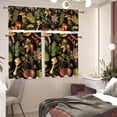 thumbnail image 6 of Mushroom Kitchen Curtain Valance Set Short Tier Curtains Cafe Curtains for Living Room Bedroom Bathroom Farmhouse Window Curtains 3 Piece Sets, 6 of 6