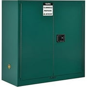 Global Industries 316068 Pesticide Storage Cabinet - 30 gal - Manual Close, 43 x 18 x 44 in., Green