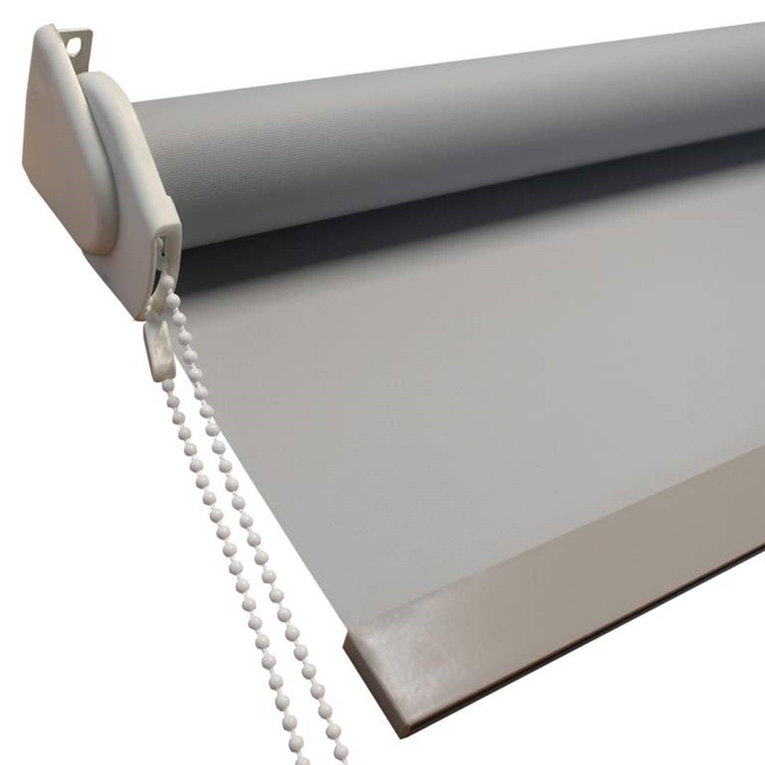Cortina Roller Blackout 145 Cm De Ancho X 240 Cm Alto Color Gris