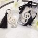 thumbnail image 2 of 1 paquete de marcapáginas de música, regalo de boda, regalo en caja, colección de amantes de los libros, marcapáginas calado con borla clásica de seda negra, 2 of 5