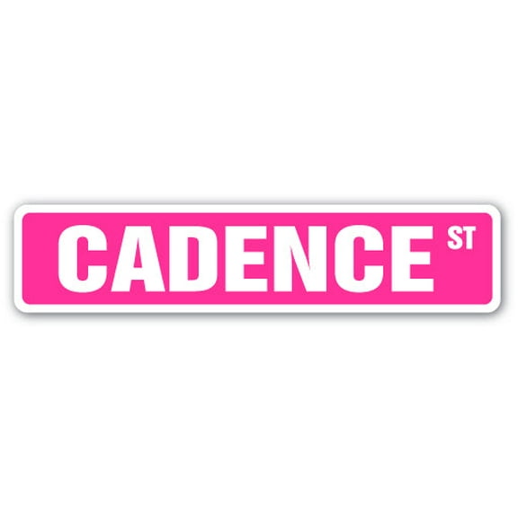 CADENCE Street Sign Childrens Name Room Sign | Indoor/Outdoor |  36" Wide