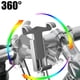 thumbnail image 5 of Soporte universal para teléfono móvil de ciclismo para bicicletas, seguro y ajustable, soporte para teléfono de bicicleta de aluminio plateado, 5 of 8