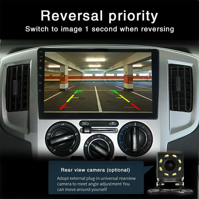 VONKY Android 13 2+32G 10.1Inch Full Touch Screen Single Din Car Stereo Radio 1DIN Bluetooth Car Stereo Radio Built-In