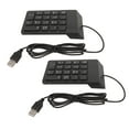 thumbnail image 4 of Ergonomic USB Wired Number Pad 18 Keys, Plug and Play Mini Numeric Keypad for PC Laptop Desktop, Quiet Typing, Portable Size, Wide Application, 4 of 8