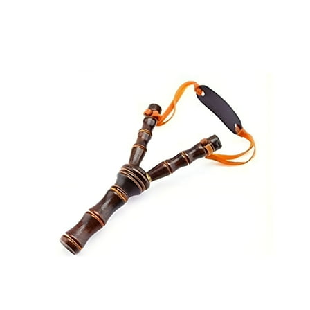 BESTSKY Wooden Handmade Toy Slingshot For Kids 1 Pc | With Durable Quality Wood for Stability | Brown Color