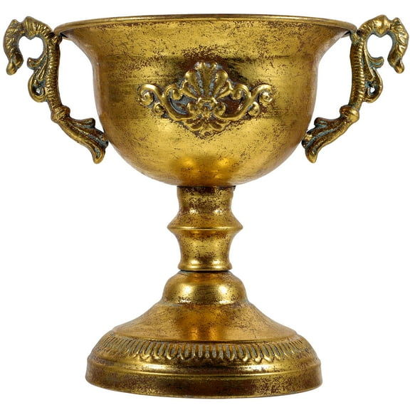 MLINS Vintage Style Urn Planter Iron Art Vase Household Decorative European Flowerpot Garden Vase Decoration