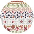 thumbnail image 2 of SAFAVIEH Wyndham Collection 5' Round Ivory/Multi WYD319A Handmade Modern Premium Wool Area Rug, 2 of 2