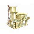 thumbnail image 4 of Dosaele Hamster Wooden Villa Hideout Multi-Story House With Ladder Climbing Toy For Chipmunk Rat, 4 of 7