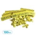 thumbnail image 4 of Mistaha 100PCS Numbered Ear Tags 001-100 Drop-Proof Recognizable Animal Livestock Ear for Cows Sheep Pigs, 4 of 7