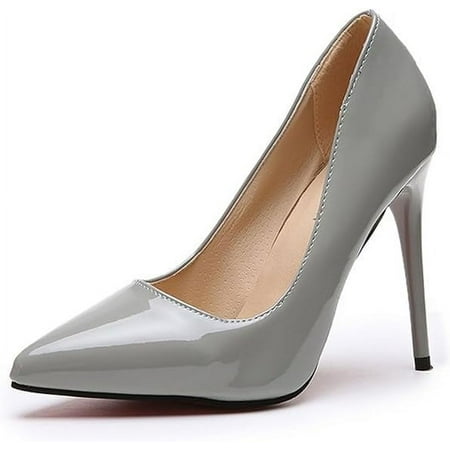 

XWQYRG Women s Pumps Pointy Closed Toe Stiletto High Heels Slip on Party Wedding Dress Shoes Work Pumps