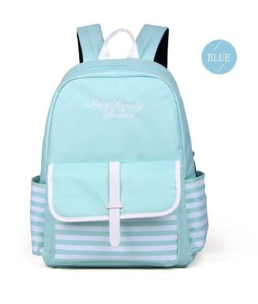 Lightweight Blue Backpack School Bag For Girls with Fashion Casual Look ...