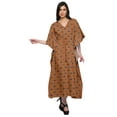 thumbnail image 5 of Moomaya Womens Long Beach Kaftan Beachwear Bikini Coverup Dress Kaftan Plus Size - XS-M, 5 of 6