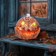 thumbnail image 4 of Dserhfy Halloween Pumpkin Light Extendable Talking Pumpkin Lantern Scary Mouth Open Pumpkin Decoration with Lights And Sound for Porch Patio Indoor Outdoor Decor, 4 of 7