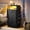 Black, variant on Night Stand with 5 Drawers, Dresser with Charging Station and LED Light, Tall Nightstand with Extra Side Bag & Hooks, Bedroom, Closet, Hallway, Entryway, Rustic Brown