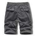 thumbnail image 4 of IROINNID Cargo Shorts for Men Summer Outdoors Solid Color Button Pocket Sport Shorts Pants,Gray, 4 of 4