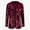 Claret, variant on Women Shinny Sequins Blazer Casual Party Jacket Coat Fall Rave Outerwear Blazer Silver L YIWEI