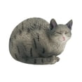 thumbnail image 3 of Cat Modelo Figura realista de gatito realizado Figurina en miniatura Simulación coleccionable Juguete Estatua de gato realista para el estante de boda Negro gris 7x4x4.8cm, 3 of 8
