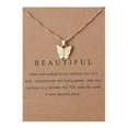 thumbnail image 2 of Sweet Butterfly Necklace Acrylic Color Clavicle Chain Necklace, 2 of 9