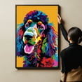 thumbnail image 6 of Irish Water Spaniel Dog Canvas Wall Art Poster Prints Colorful Pop Animal Art Wall Decor Dog Picture Artwork Pet Dog Painting Poster for Home Bedroom Living Room Decoration Framed, 6 of 6