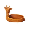 thumbnail image 2 of GOFLIC Faux Rattan Fruit Basket, Animal Shaped Storage Basket with Handle for Home Restaurant Shop, Christmas Party Gift Cute Rural Decor, 2 of 6