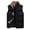Black, variant on APEXFWDT Men's Big&Tall Puffer Vest Zip-Up Stand Collar Plaid Color-Block Warm Vest Sleeveless Athletic Jacket for Winter Commutes