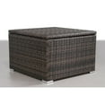 thumbnail image 3 of Living Source Wicker / Rattan 4-Person Seating Group w/Cushions in Espresso/Navy, 3 of 5