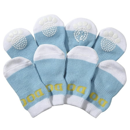 UPC: 0858342099240 | Pet Life ® Anti-Slip Rubberized Gripped Breathable Stretch Pet Dog Socks – Set of 4
