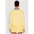 thumbnail image 5 of Womens Graphic V Neck Varsity Sweatshirt, 5 of 5